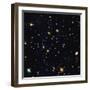 HST Deep-view of Several Very Distant Galaxies-null-Framed Premium Photographic Print