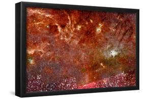 HST Spitzer Composite of Galactic Center Full-field Space Photo Art Poster Print-null-Framed Poster