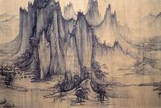 Fishing in Mountain Stream-Hsu Tao-Ning-Laminated Giclee Print