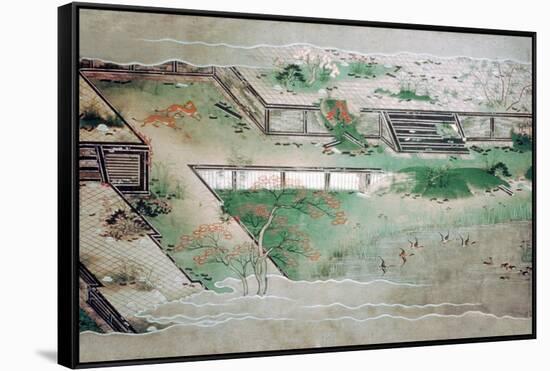 Hsun Ch'Ing-Fujiwara Nagataka-Framed Stretched Canvas