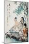 Hua Tuo Practising Acupuncture to Anaesthetise Patient-null-Mounted Premium Giclee Print