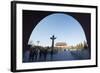 Huabiao Statue under Gate of Heavenly Peace Arch Between the Forbidden City and Tiananmen Square-Christian Kober-Framed Photographic Print