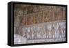 Huaca del Sol y de la Luna, precolombian (Moche) structure, polychrome friezes, Peru, South America-Peter Groenendijk-Framed Stretched Canvas