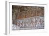 Huaca del Sol y de la Luna, precolombian (Moche) structure, polychrome friezes, Peru, South America-Peter Groenendijk-Framed Photographic Print