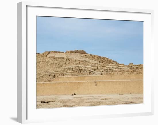 Huaca Pucllana Pyramid, Miraflores District, Lima, Peru, South America-Karol Kozlowski-Framed Photographic Print