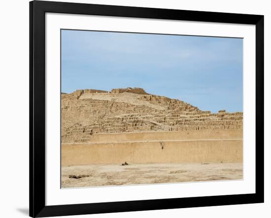 Huaca Pucllana Pyramid, Miraflores District, Lima, Peru, South America-Karol Kozlowski-Framed Photographic Print