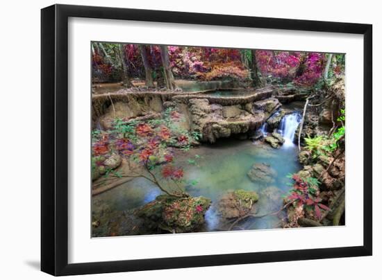 Huai Mae Khamin Waterfall-Tee Theerapol-Framed Photographic Print