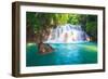 Huai Mae Khamin Waterfall-Tee Theerapol-Framed Photographic Print