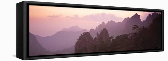 Huang Shan Mountains, Anhui Province, China-Peter Adams-Framed Stretched Canvas