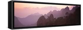 Huang Shan Mountains, Anhui Province, China-Peter Adams-Framed Stretched Canvas