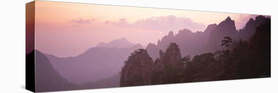 Huang Shan Mountains, Anhui Province, China-Peter Adams-Stretched Canvas