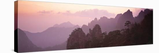 Huang Shan Mountains, Anhui Province, China-Peter Adams-Stretched Canvas