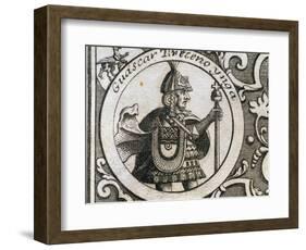 Huascar Inca (H.1491-1532). Sapa Inca of the Inca Empire from 1527 to 1532.-Tarker-Framed Photographic Print