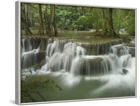 Huay Mae Kamin Waterfall, Kheaun Sri Nakarin National Park, Thailand-Thomas Marent-Framed Photographic Print
