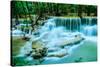 Huay Mae Khamin - Waterfall, Flowing Water, Paradise in Thailand.-ThaiWanderer-Stretched Canvas