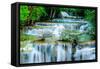 Huay Mae Khamin - Waterfall, Flowing Water, Paradise in Thailand.-ThaiWanderer-Framed Stretched Canvas