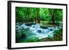 Huay Mae Khamin - Waterfall, Flowing Water, Paradise in Thailand.-ThaiWanderer-Framed Photographic Print