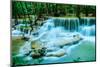 Huay Mae Khamin - Waterfall, Flowing Water, Paradise in Thailand.-ThaiWanderer-Mounted Photographic Print