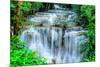 Huay Mae Khamin - Waterfall, Flowing Water, Paradise in Thailand.-ThaiWanderer-Mounted Photographic Print