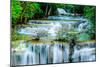 Huay Mae Khamin - Waterfall, Flowing Water, Paradise in Thailand.-ThaiWanderer-Mounted Photographic Print