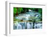 Huay Mae Khamin - Waterfall, Flowing Water, Paradise in Thailand.-ThaiWanderer-Framed Photographic Print