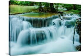 Huay Mae Khamin - Waterfall-ThaiWanderer-Stretched Canvas