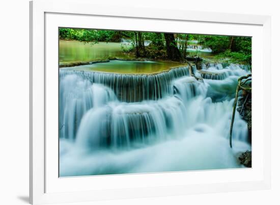 Huay Mae Khamin - Waterfall-ThaiWanderer-Framed Photographic Print