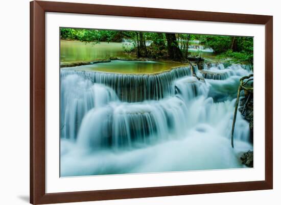 Huay Mae Khamin - Waterfall-ThaiWanderer-Framed Photographic Print