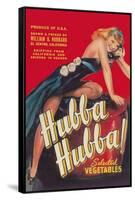 Hubba Hubba - Vegetable Crate Label-Lantern Press-Framed Stretched Canvas