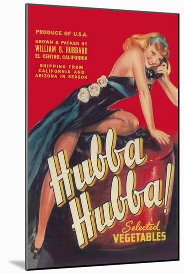 Hubba Hubba - Vegetable Crate Label-Lantern Press-Mounted Art Print