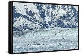 Hubbard Glacier in Yakutat Bay, Alaska.-jirivondrous-Framed Stretched Canvas