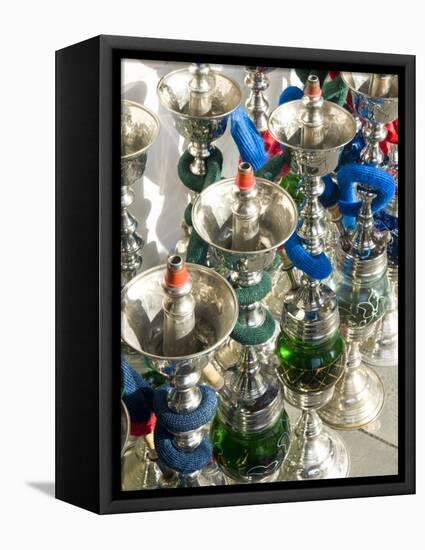 Hubble Bubble Pipes, Souk Waqif, Doha, Qatar, Middle East-Charles Bowman-Framed Stretched Canvas
