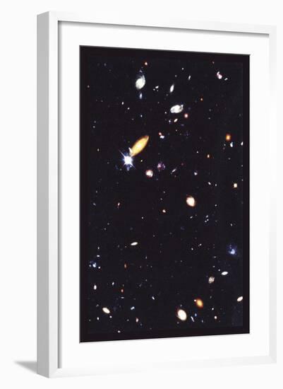 Hubble Deep Field-null-Framed Art Print