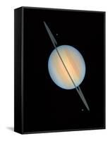 Hubble Image of Saturn-null-Framed Stretched Canvas