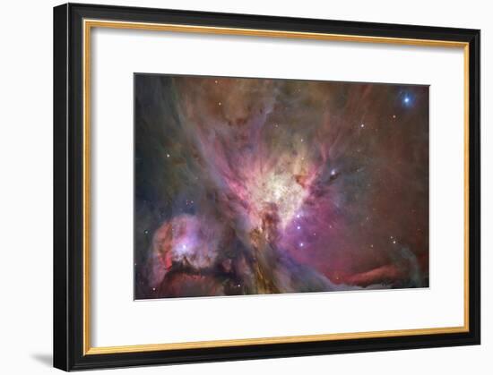 Hubble's Sharpest View of the Orion Nebula Space Photo Art Poster Print-null-Framed Poster