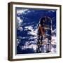 Hubble Space Telescope Above the Earth-null-Framed Photographic Print