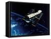 Hubble Space Telescope in Orbit, 1980S-null-Framed Stretched Canvas