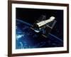 Hubble Space Telescope in Orbit, 1980S-null-Framed Giclee Print