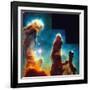 Hubble Space Telescope View of Dense Clumps and Tendrils of Interstellar Hydrogen-Scowen-Framed Premium Photographic Print