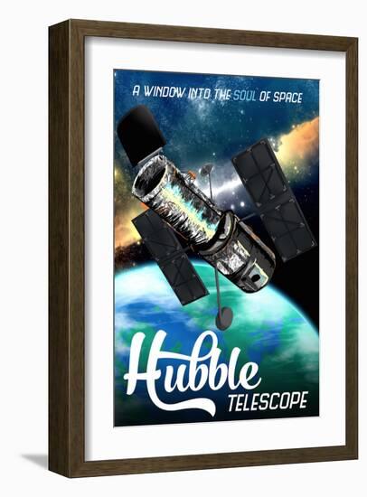 Hubble Telescope Travel-Lynx Art Collection-Framed Art Print