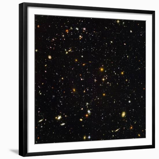 Hubble Ultra Deep Field Galaxies-null-Framed Premium Photographic Print