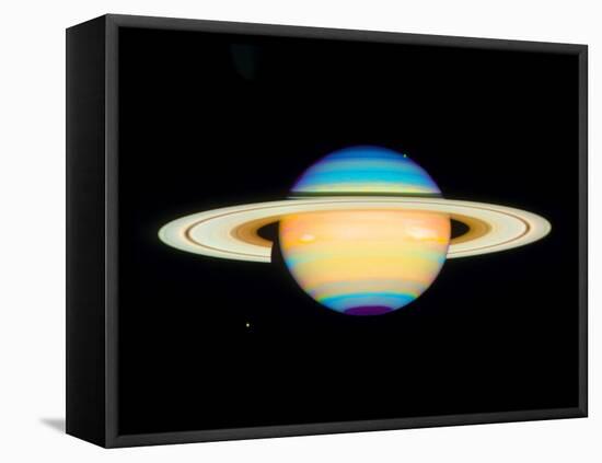 Hubble View of Saturn-null-Framed Stretched Canvas