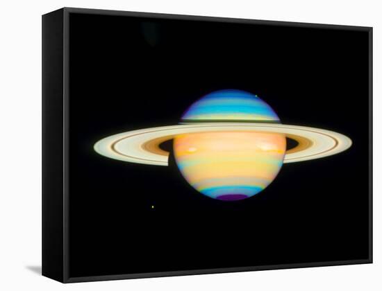 Hubble View of Saturn-null-Framed Stretched Canvas