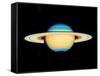 Hubble View of Saturn-null-Framed Stretched Canvas