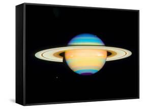 Hubble View of Saturn-null-Framed Stretched Canvas