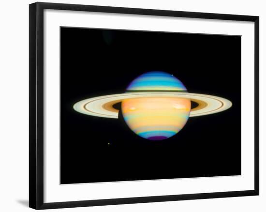 Hubble View of Saturn-null-Framed Photographic Print