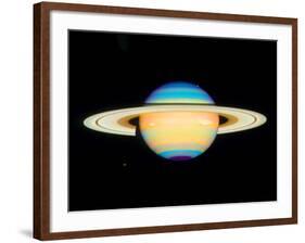 Hubble View of Saturn-null-Framed Photographic Print