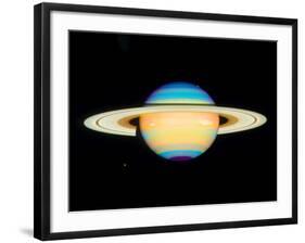 Hubble View of Saturn-null-Framed Photographic Print