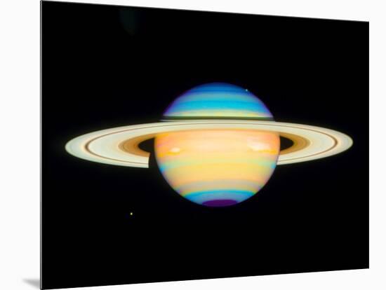 Hubble View of Saturn-null-Mounted Photographic Print