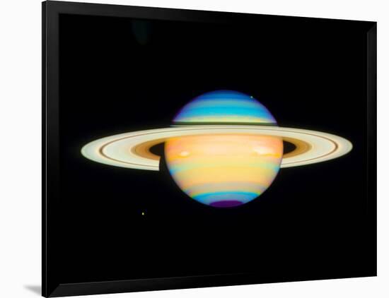 Hubble View of Saturn-null-Framed Photographic Print